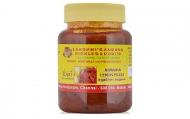 Lakshmi's Andhra Pickles & Podi's Nimmakai Lemon Pickle   Glass Jar  500 grams